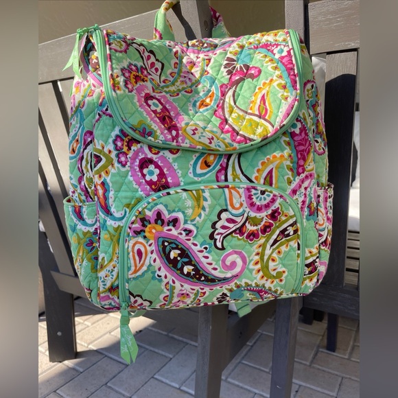 Vera Bradley Paisley, print campus backpack - Picture 10 of 10